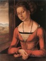 Retrato de una joven furleger con el pelo recogido Renacimiento norteño Alberto Durero